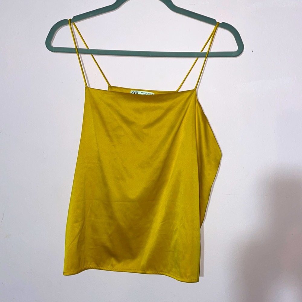 Zara mustard yellow tank